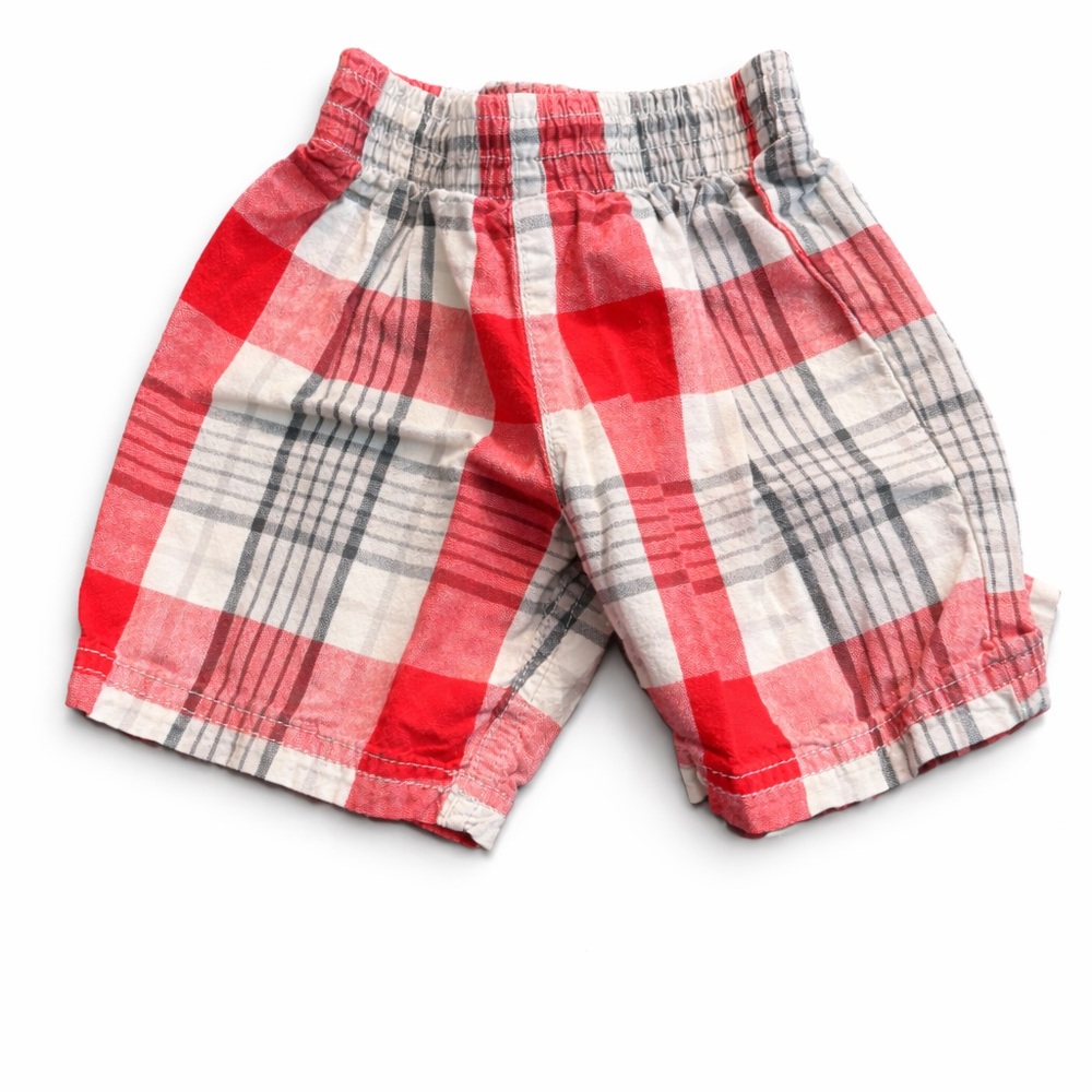 Carter's Red and White Plaid Kids Shorts